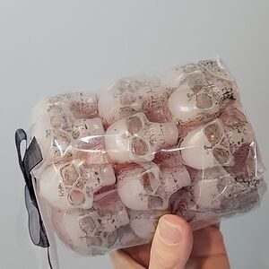 Bleeding Skulls Candle Goth Halloween